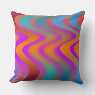 Coussin jeté ondulé