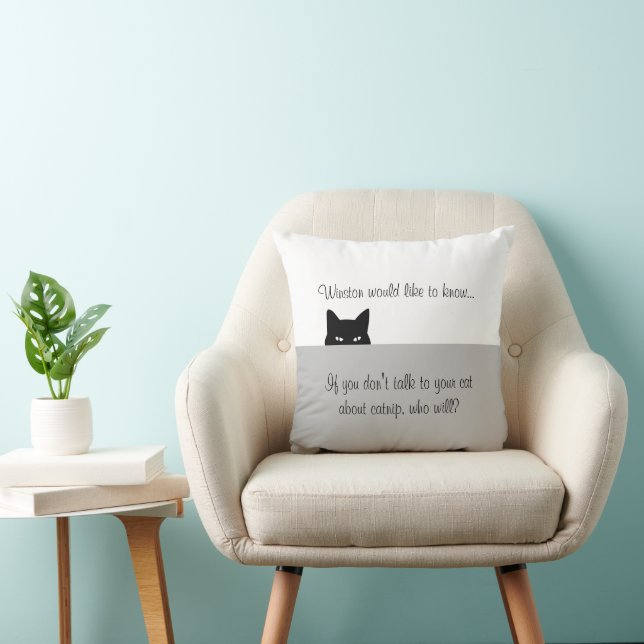Coussin jeté pour chat sournois Winston (Chaise)
