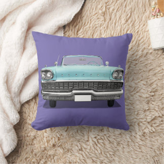 COUSSIN JETÉ VOITURE BLEU CLASSIQUE