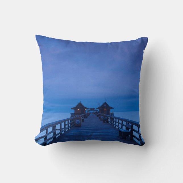 Coussin Jetée de Naples, aube (Recto)