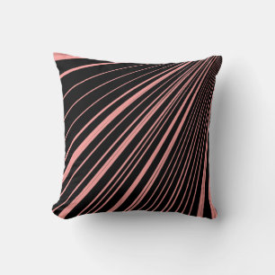 Coussin Jeter Bande d'oreiller rouge Noir