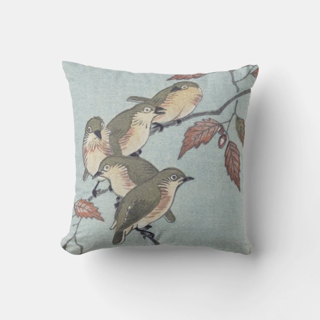 COUSSIN JETER DES OISEAUX JAPONAIS PREMIERS PERSONNELS (Recto)
