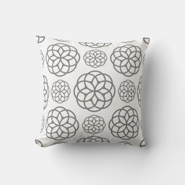 Coussin Jeter le gris de l'oreiller (Recto)