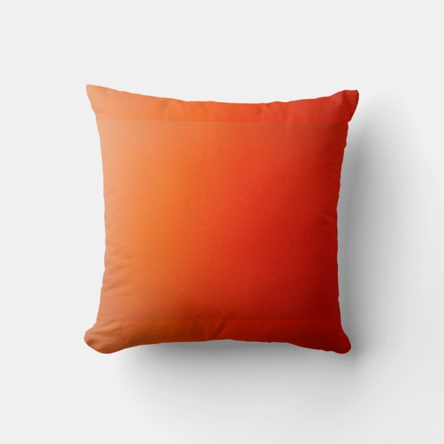 Coussin Jeter l'oreiller avec un design orange gradué (Recto)