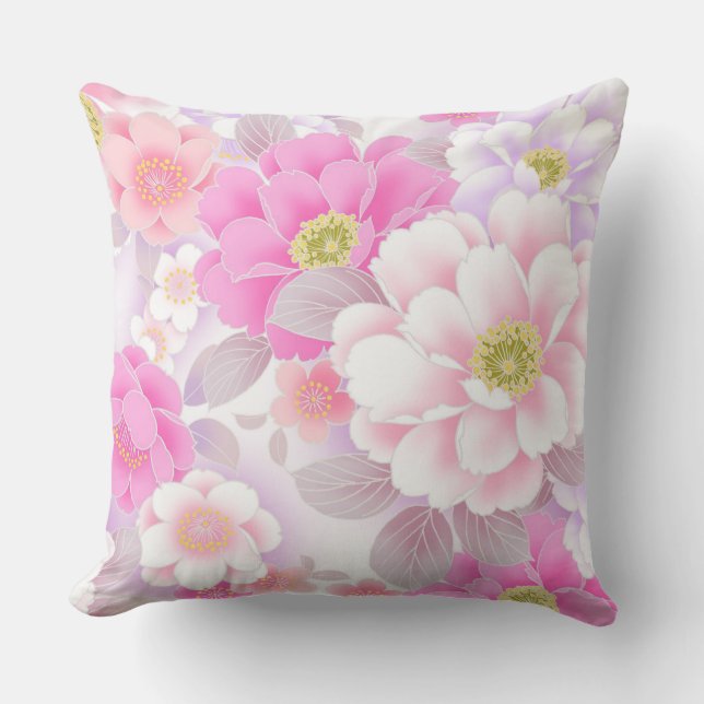 Coussin Jeter l'oreiller/Floral (Recto)