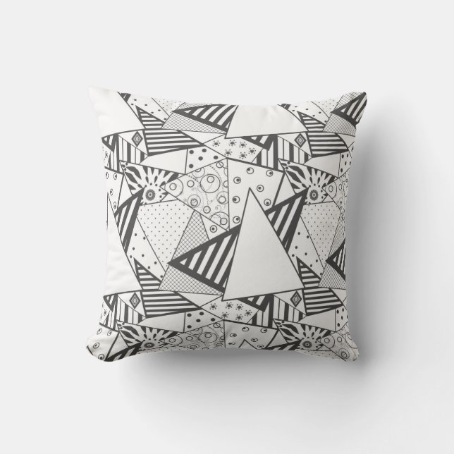 Coussin Jeter l'oreiller patchwork Abstrait de quilting pa (Recto)