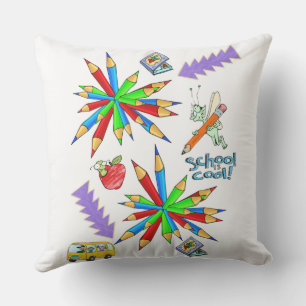Coussin Jeter l'oreiller Retour à l'école est Cool