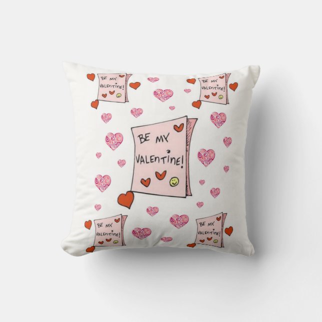 Coussin Jeter l'oreiller Saint-Valentin (Recto)