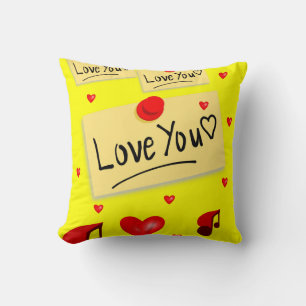 Coussin Jeter l'oreiller Saint-Valentin