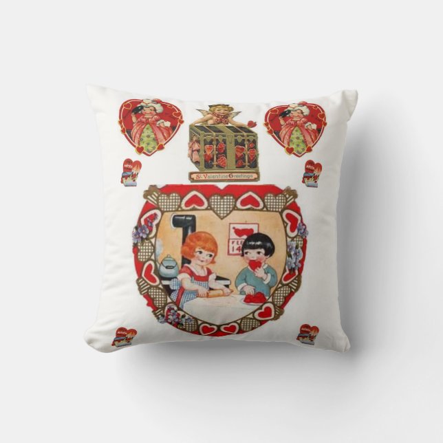 Coussin Jeter l'oreiller Saint-Valentin (Recto)