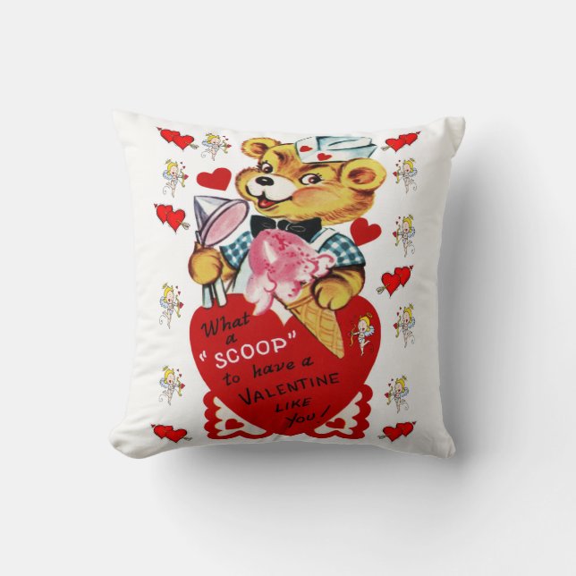 Coussin Jeter l'oreiller Saint-Valentin (Recto)