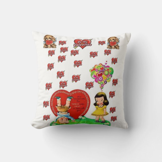 Coussin Jeter l'oreiller Saint-Valentin (Recto)