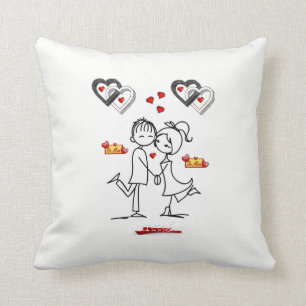 Coussin Jeter l'oreiller Saint-Valentin