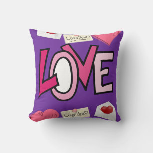 Coussin Jeter l'oreiller Saint-Valentin