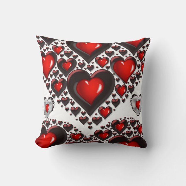 Coussin Jeter l'oreiller Saint-Valentin (Recto)