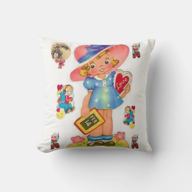 Coussin Jeter l'oreiller Saint-Valentin (Recto)