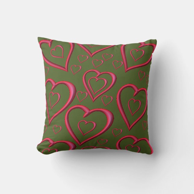 Coussin Jeter l'oreiller Saint-Valentin (Recto)