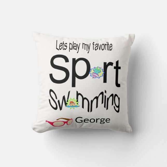 Coussin Jeter L'Oreiller Sports De Baignade (Recto)
