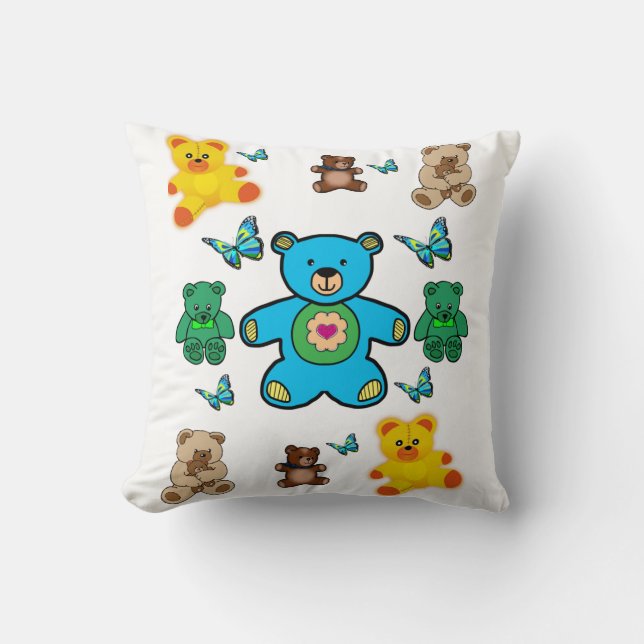 Coussin Jeter Ours Teddy (Recto)