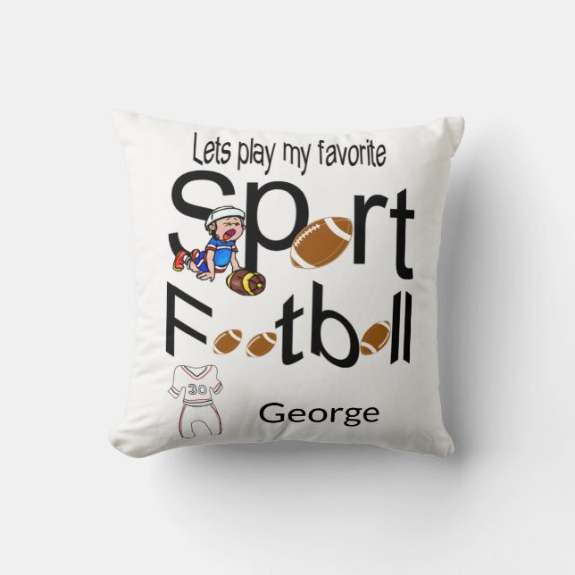 Coussin Jeter Pillow Football Sports (Recto)