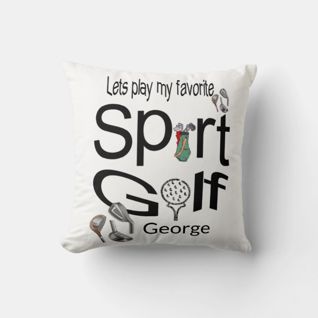 Coussin Jeter Pillow Golf Sports (Recto)