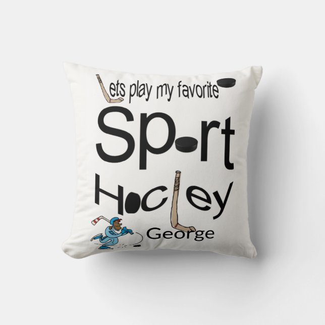 Coussin Jeter Pillow Hockey Sports (Recto)