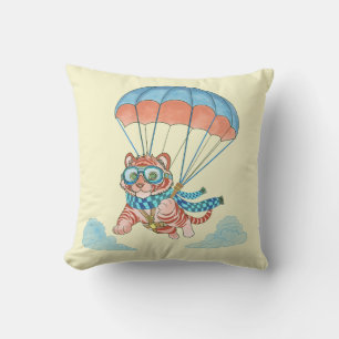 Coussin Jetez le tigre de parachute d'oreiller