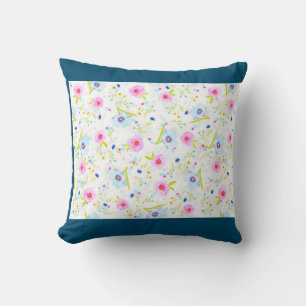 Coussin Jetez l'oreiller en bleu.