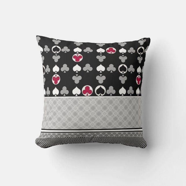 Coussin Jeu de carte de poker (Recto)