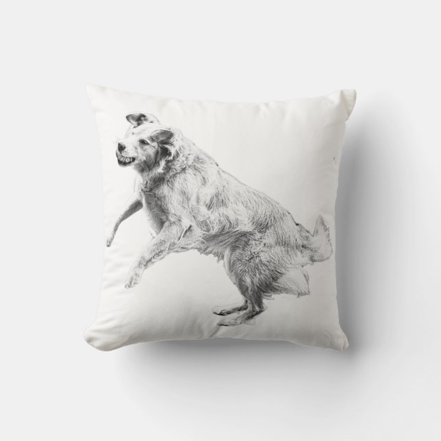 Coussin Jeu de citrouilles et joie de sauter (Recto)