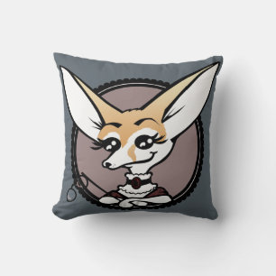 COUSSIN JEU DE PILOTE DE CARRÉ FOX FENNEC DE STYLE VINTAGE