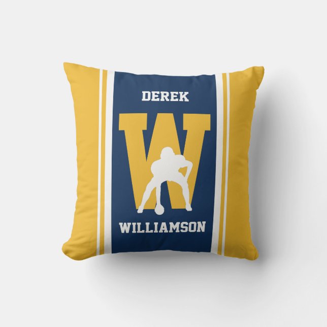 Coussin Jeu d'essai de la Marine et de l'or (Recto)