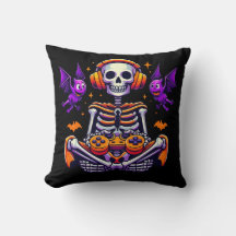 Jeu vidéo de squelette d'Halloween