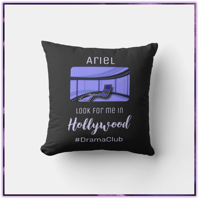 Coussin Jeune étoile montante d'Hollywood (Créateur téléchargé)