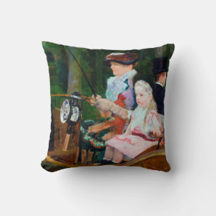 Coussin Jeune Fille en voiture, Mary Cassatt
