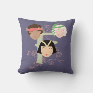 Coussin Jeunes femmes aux années folles