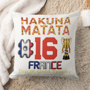 Coussin JEUX MONDIAUX FRANCE 2026 : Hakuna Matata Top 16