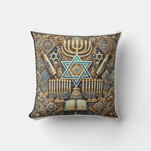 Coussin Jewish pillo star of david pillow (Recto)