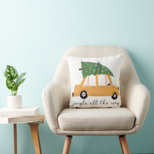Coussin Jingle Tout Le Chemin Noël
