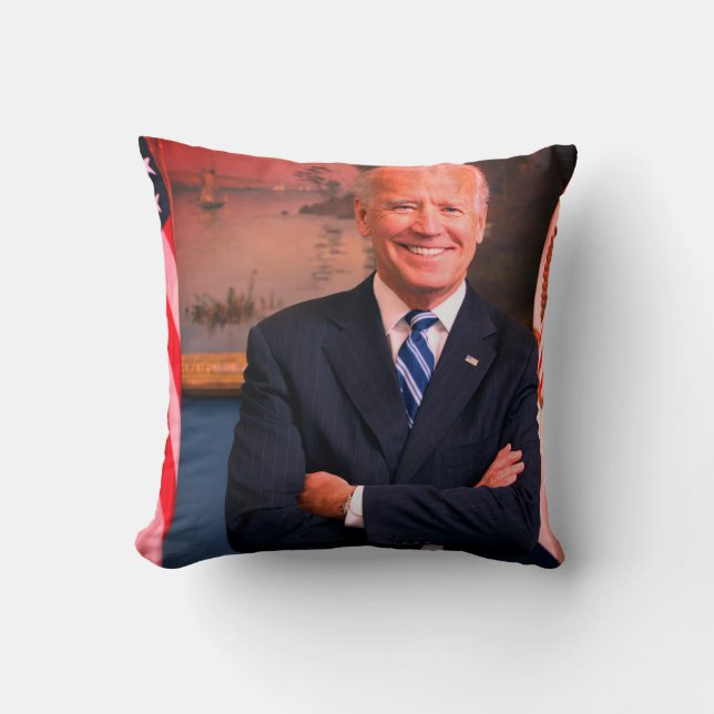Coussin Joe Biden - 46e POTUS des États-Unis (Recto)