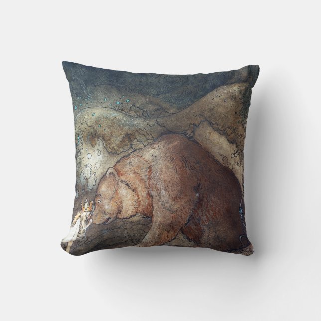 Coussin John Bauer Poor Little Basse (Recto)