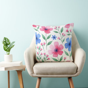 Coussin Joie de Fleur d'Eau de Rose