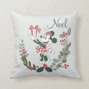 Coussin Joie de Noël   Minnie Noel