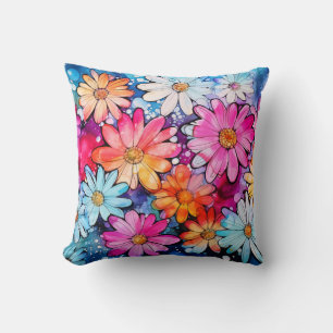 Coussin Joli Art Floral Vintage Coloré