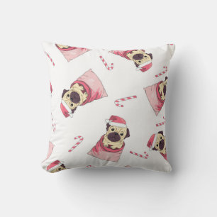 Coussin Joli Carlin de Noël Motif