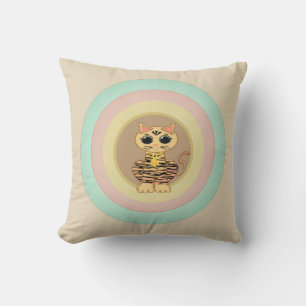 Coussin Joli chat tigre