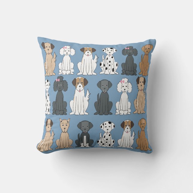 Coussin Joli chien animal de compagnie Whimsical Moderne S (Recto)