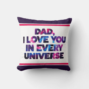 Coussin Joli Design De Texte Papa Je T'Aime Dans Chaque Un