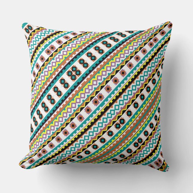 Coussin Joli design motif coloré (Recto)