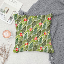 Joli Hippie Super Rouge Vert marguerite Motif Flor